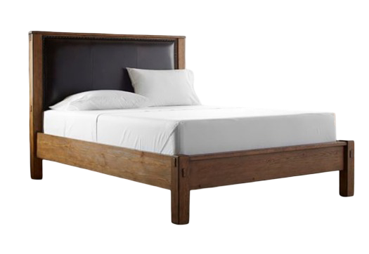 Cama con espaldar cuero sintético
